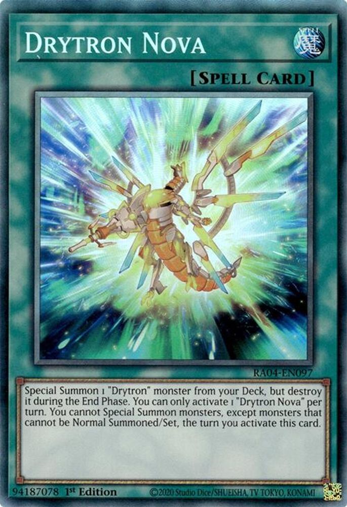 [COLLECTOR RARE] Drytron Nova (PCR) - (RA04-EN097) - 1st Edition