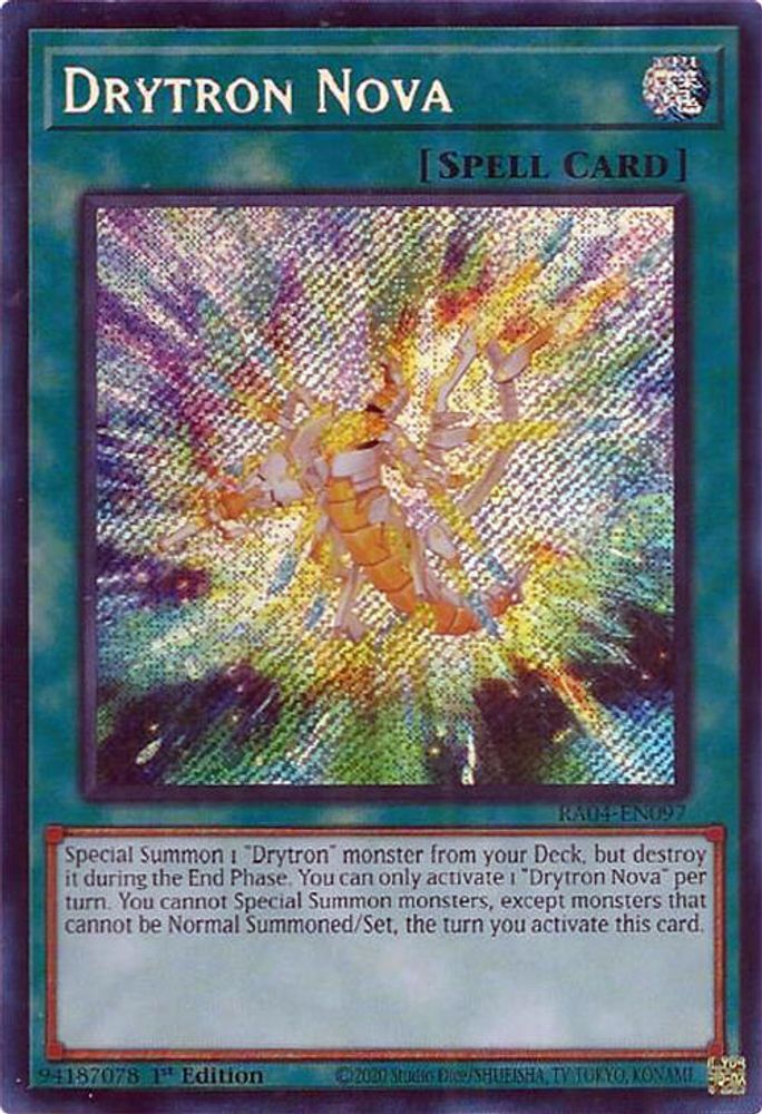 [SECRET RARE] Drytron Nova (Secret Rare) - (RA04-EN097) - 1st Edition