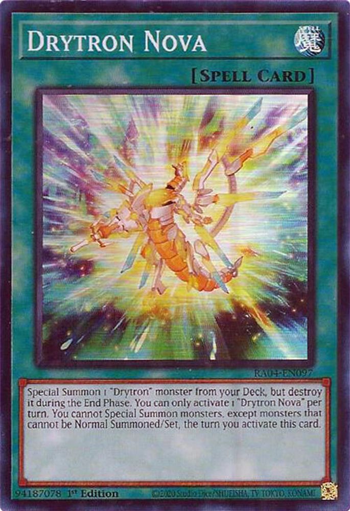 [SUPER RARE] Drytron Nova - (RA04-EN097) - 1st Edition