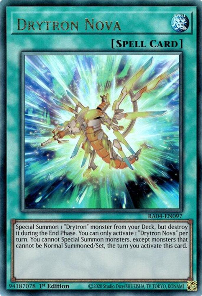 [ULTIMATE RARE] Drytron Nova (PUR) - (RA04-EN097) - 1st Edition
