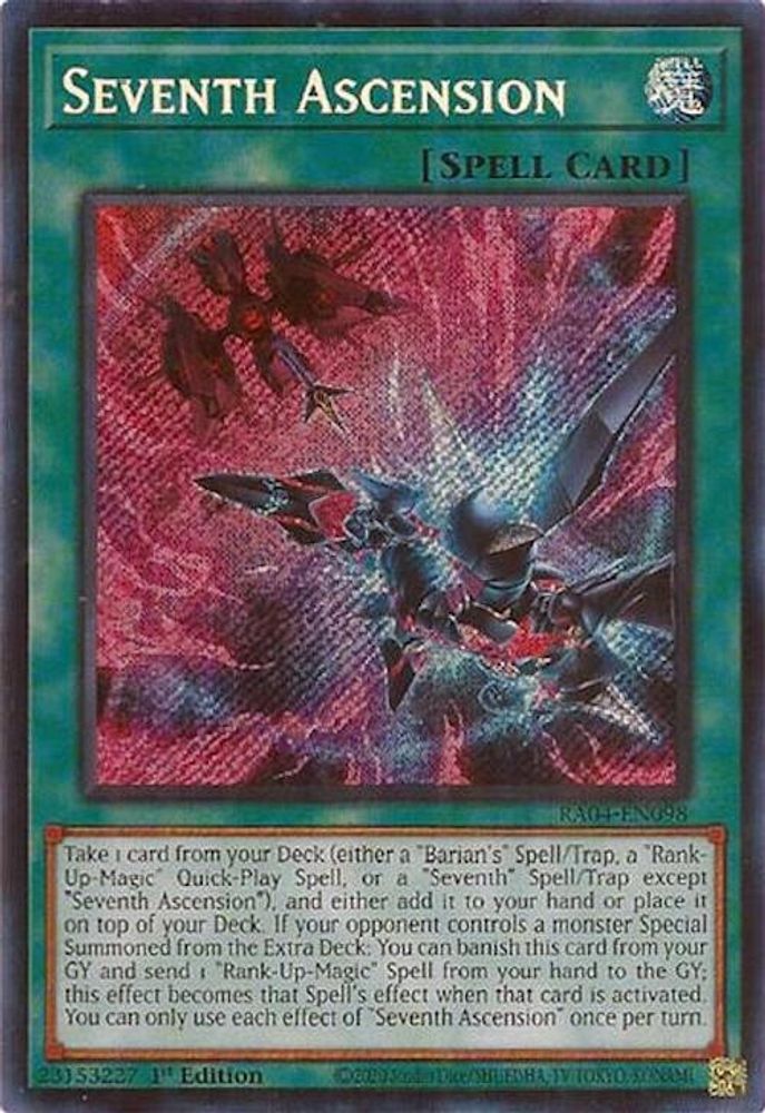 [SECRET RARE] Seventh Ascension (Secret Rare) - (RA04-EN098) - 1st Edition