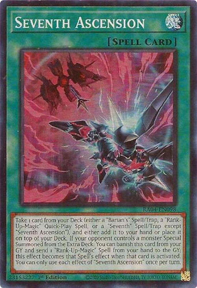 [SUPER RARE] Seventh Ascension - (RA04-EN098) - 1st Edition