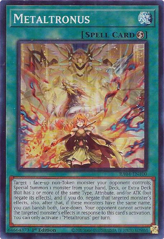 [SUPER RARE] Metaltronus - (RA04-EN100) - 1st Edition