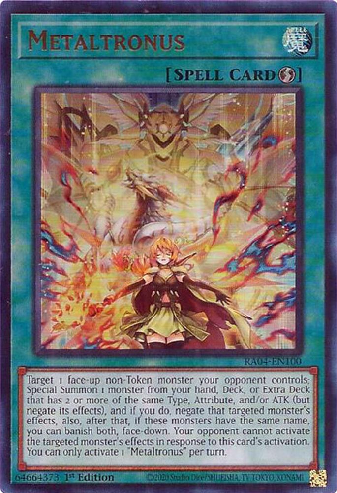 [ULTRA RARE] Metaltronus (UR) - (RA04-EN100) - 1st Edition