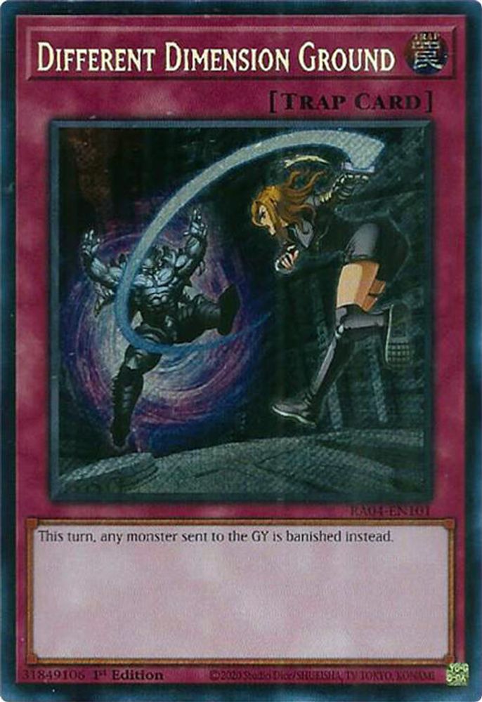 [SECRET RARE] Different Dimension Ground (Secret Rare) - (RA04-EN101) - 1st Edition