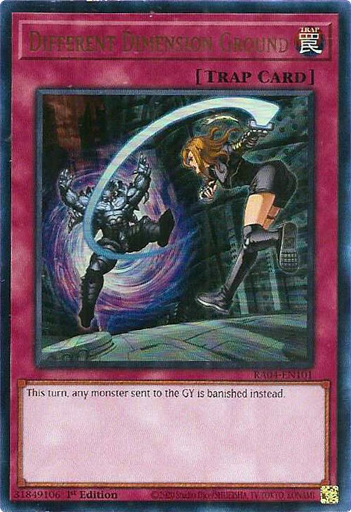 [ULTRA RARE] Different Dimension Ground (UR) - (RA04-EN101) - 1st Edition