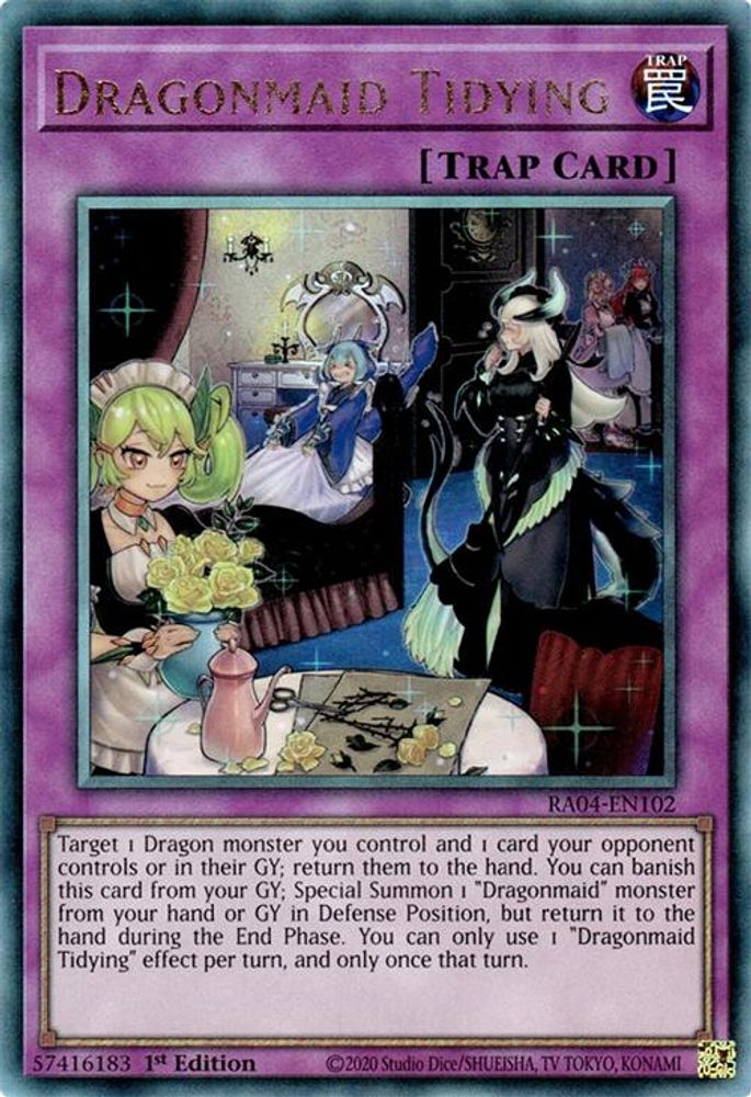 [ULTIMATE RARE] Dragonmaid Tidying (PUR) - (RA04-EN102) - 1st Edition