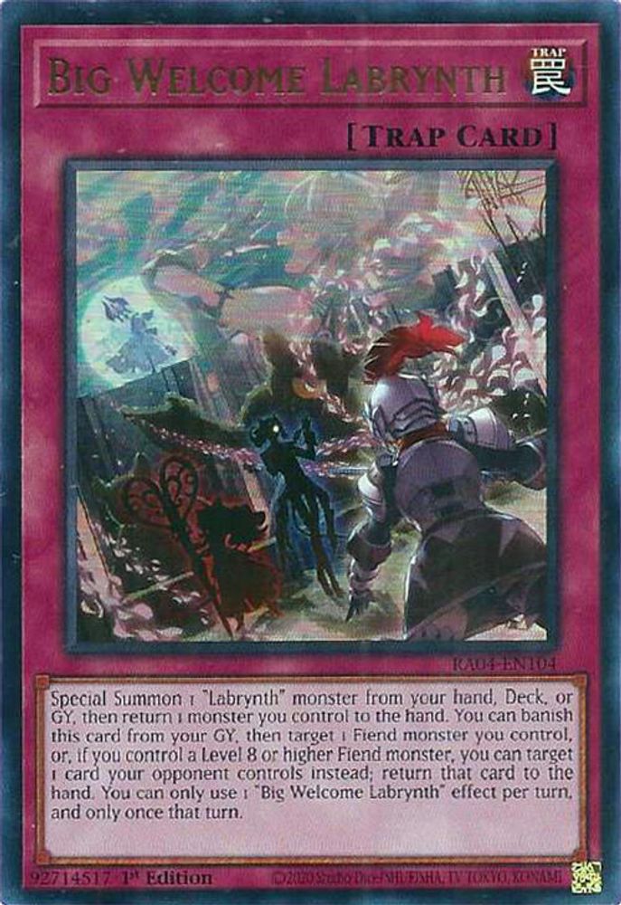 [ULTRA RARE] Big Welcome Labrynth (UR) - (RA04-EN104) - 1st Edition