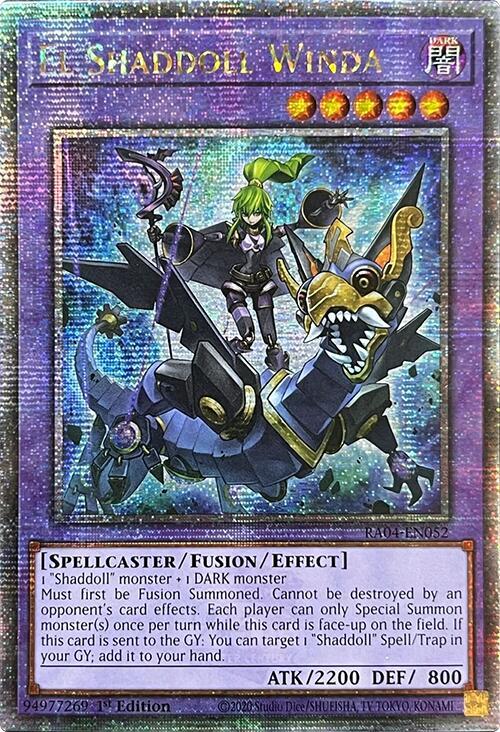 [QUARTER CENTURY SECRET RARE] El Shaddoll Winda - RA04-EN052 (A)