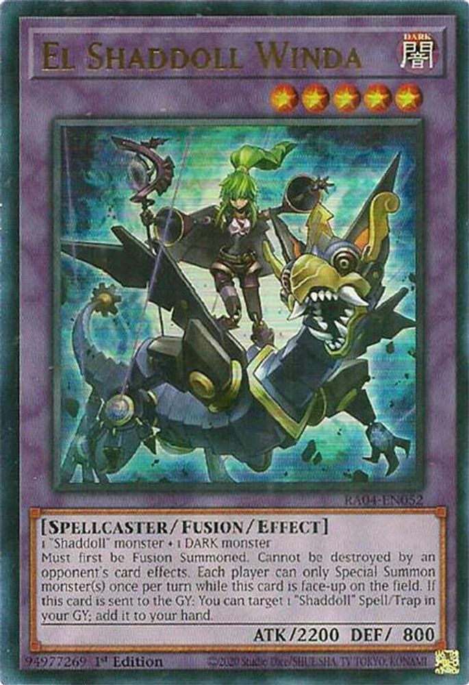 [ULTRA RARE] El Shaddoll Winda (UR) - (RA04-EN052) - 1st Edition