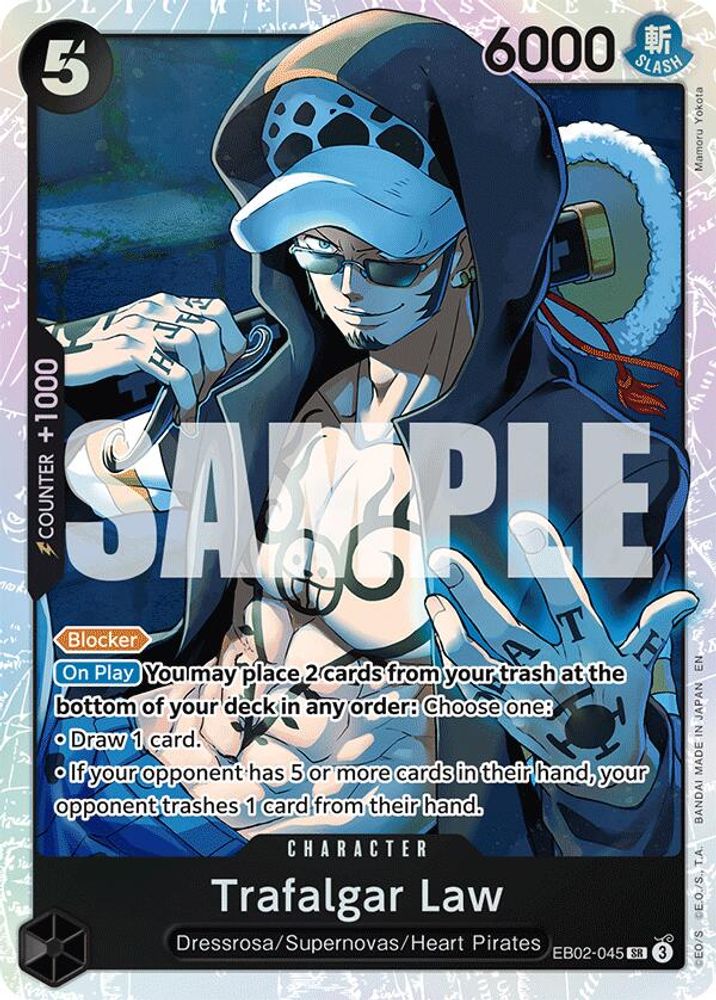 Trafalgar Law (EB02-045) Super Rare - One Piece Extra Booster: Anime 25th Collection