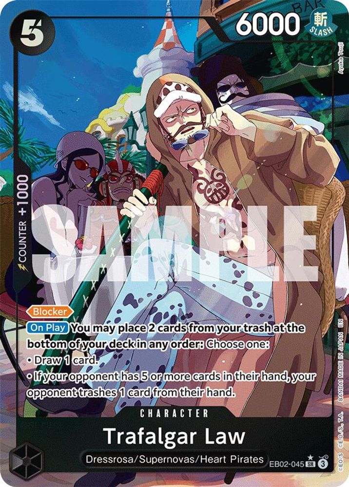 [ALTERNATE ART] Trafalgar Law (EB02-045) SR★ - One Piece Extra Booster: Anime 25th Collection