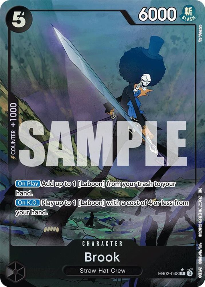 [ALTERNATE ART] Brook (EB02-048) R★ - One Piece Extra Booster: Anime 25th Collection