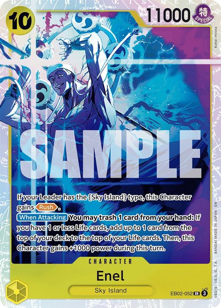 Enel (EB02-052) Super Rare - One Piece Extra Booster: Anime 25th Collection