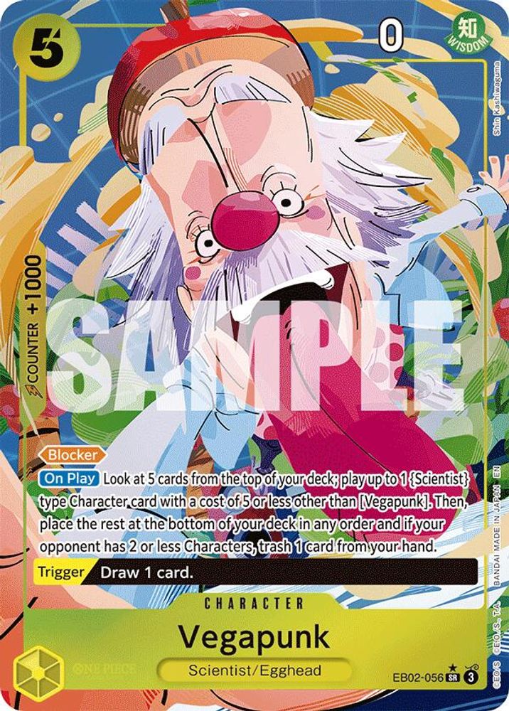 [ALTERNATE ART] Vegapunk (EB02-056) SR★ - One Piece Extra Booster: Anime 25th Collection