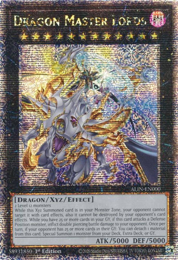 [QUARTER CENTURY SECRET RARE] Dragon Master Lords - (ALIN-EN000) - 1st Edition