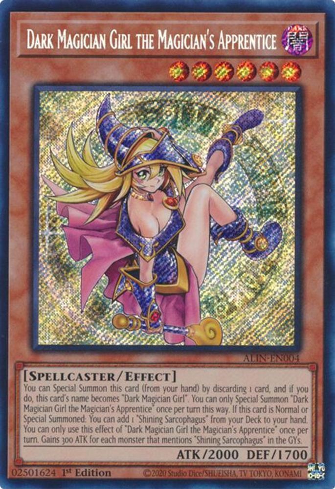 Dark Magician Girl the Magician's Apprentice - (ALIN-EN004) - Secret Rare 1st Edition