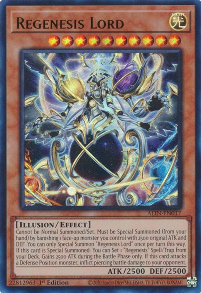 Regenesis Lord - (ALIN-EN017) - Ultra Rare 1st Edition