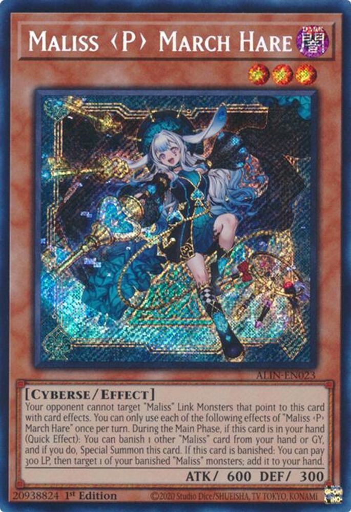 Maliss P March Hare - (ALIN-EN023) - Secret Rare 1st Edition