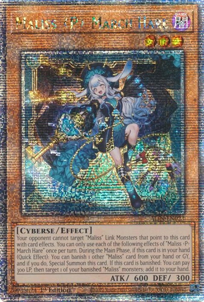 [QUARTER CENTURY SECRET RARE] Maliss P March Hare (Quarter Century Secret Rare) - (ALIN-EN023) - 1st Edition