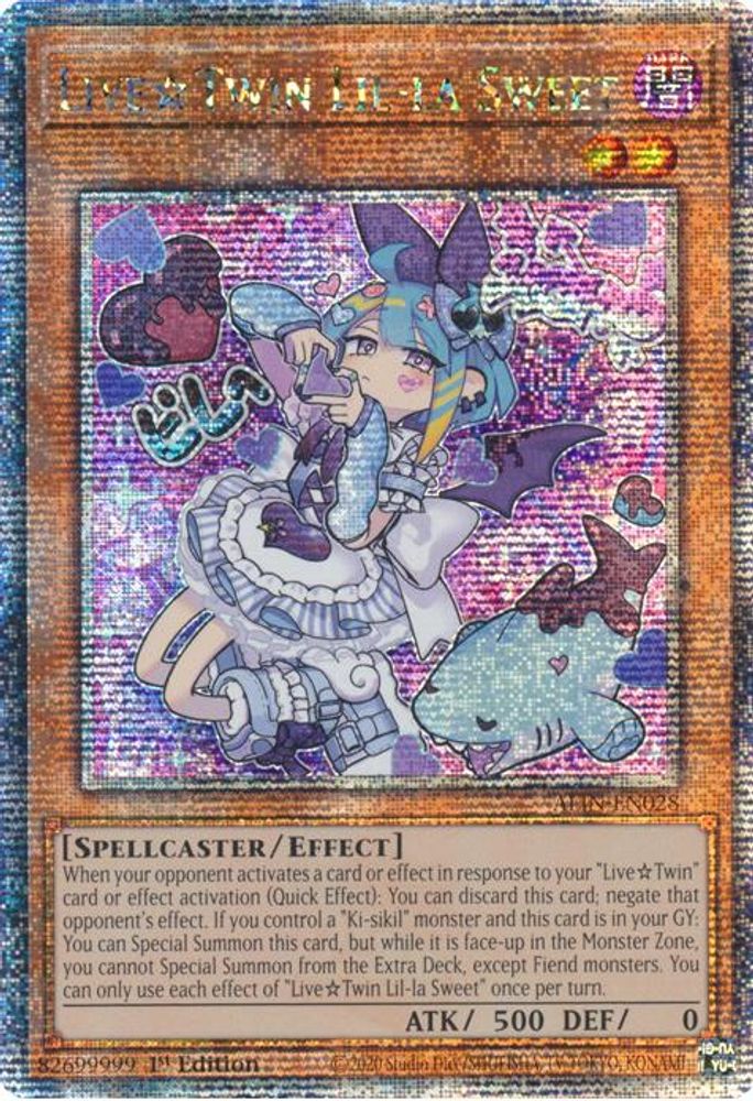 [QUARTER CENTURY SECRET RARE] Live Twin Lil-la Sweet (Quarter Century Secret Rare) - (ALIN-EN028) - 1st Edition