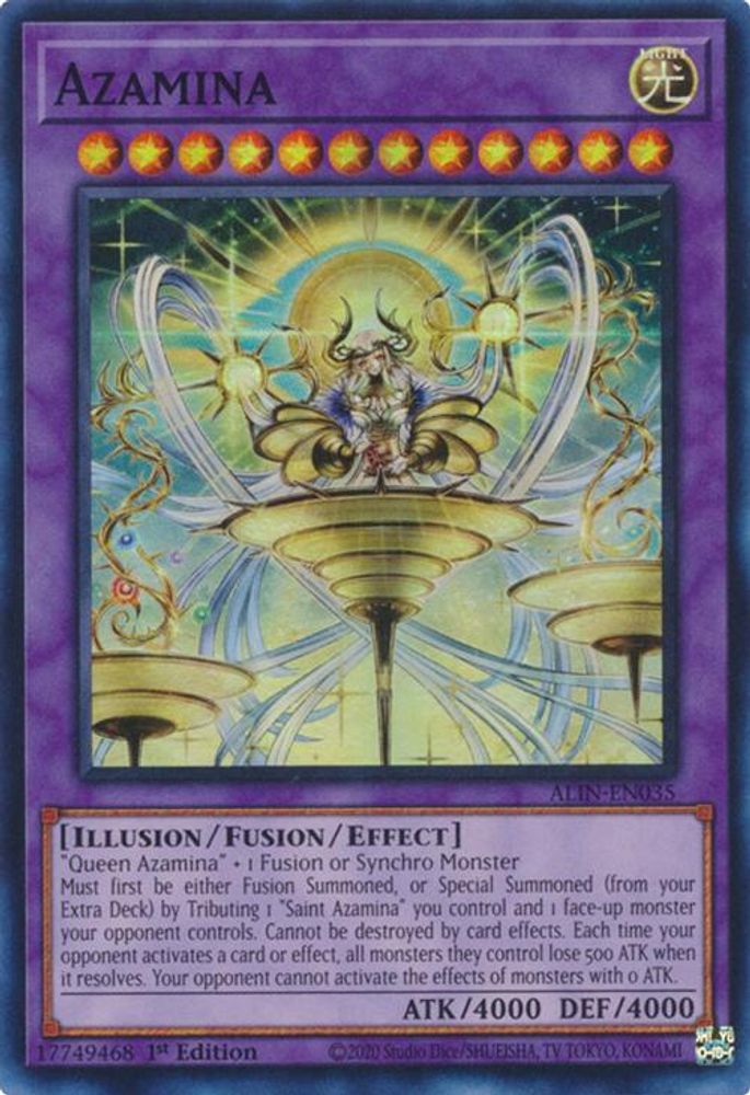 Azamina - (ALIN-EN035) - Super Rare 1st Edition