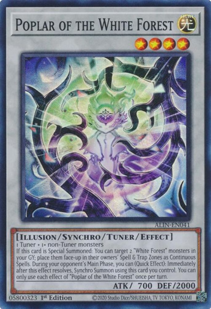 Poplar of the White Forest - (ALIN-EN041) - Super Rare 1st Edition