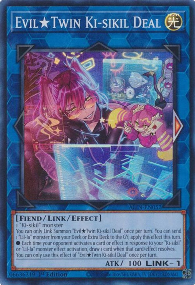 EvilTwin Ki-sikil Deal - (ALIN-EN052) - Super Rare 1st Edition
