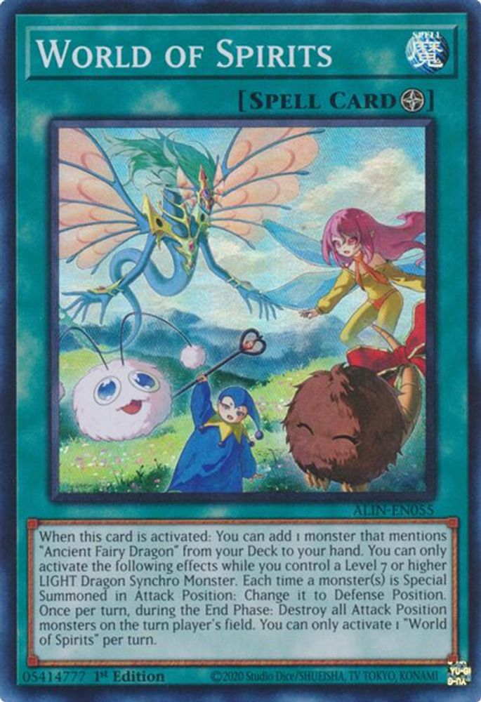 World of Spirits - (ALIN-EN055) - Super Rare 1st Edition