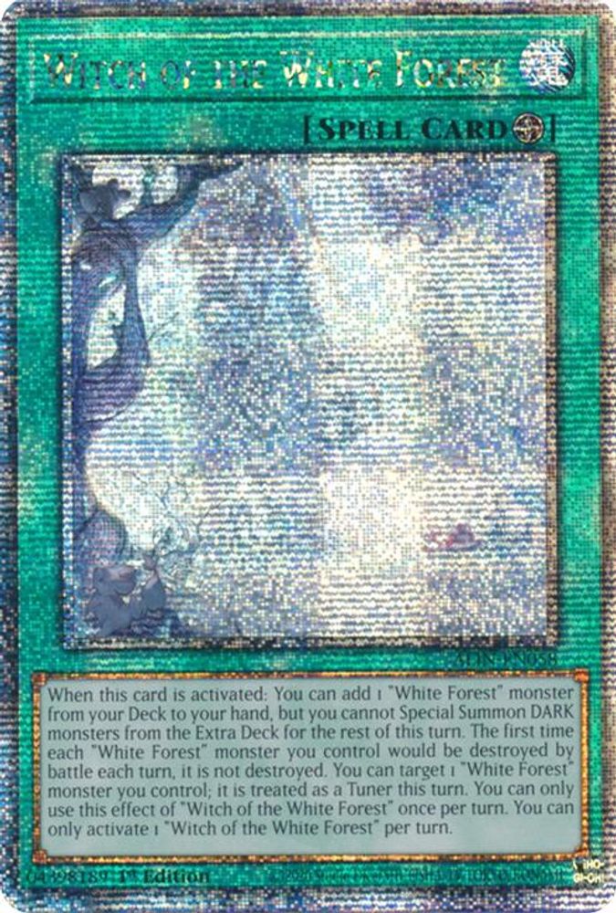 [QUARTER CENTURY SECRET RARE] Witch of the White Forest (Quarter Century Secret Rare) - (ALIN-EN058) - 1st Edition