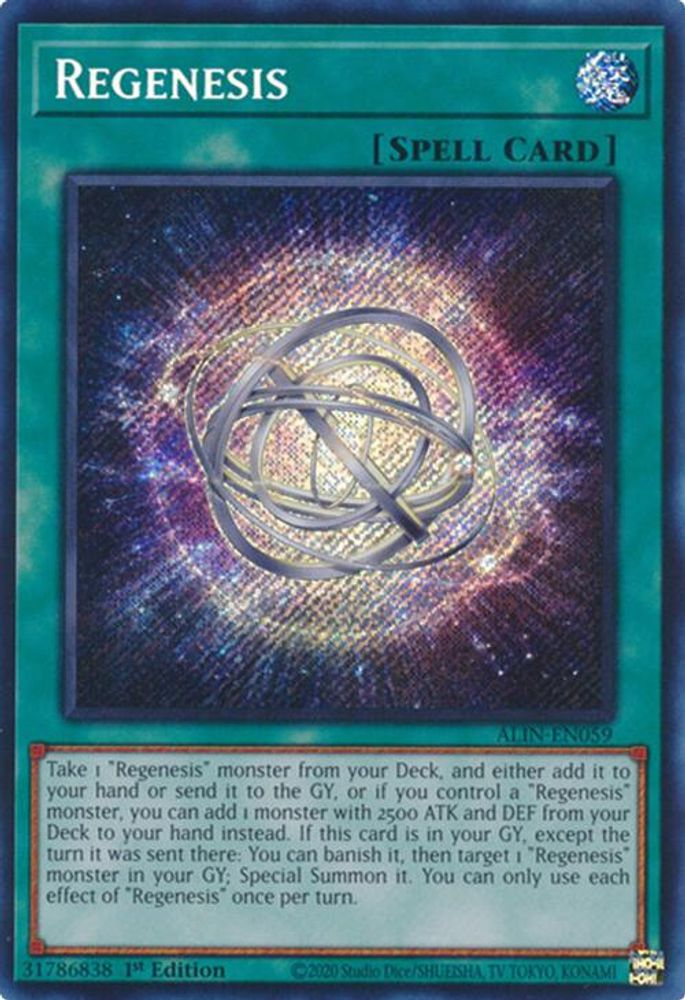 Regenesis - (ALIN-EN059) - Secret Rare 1st Edition