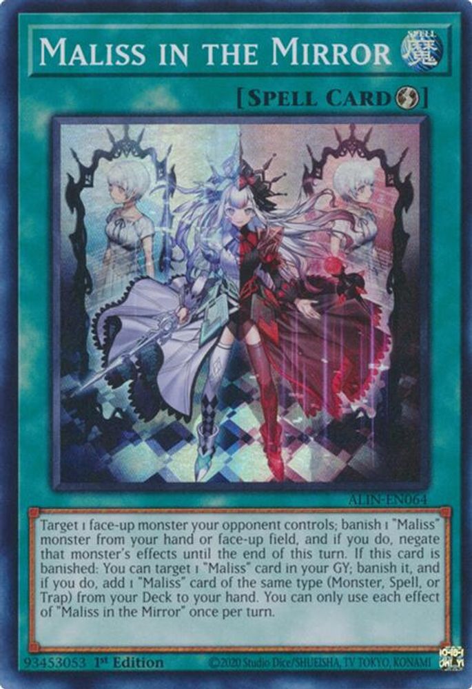 Maliss in the Mirror - (ALIN-EN064) - Super Rare 1st Edition