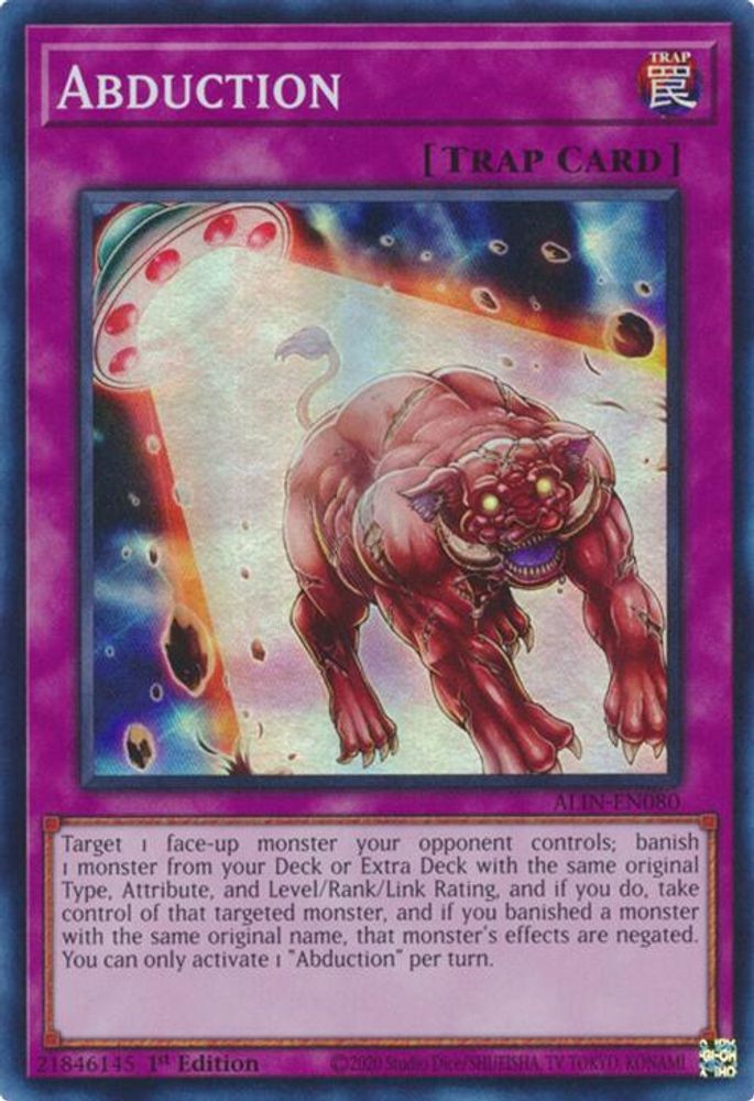Abduction - (ALIN-EN080) - Super Rare 1st Edition