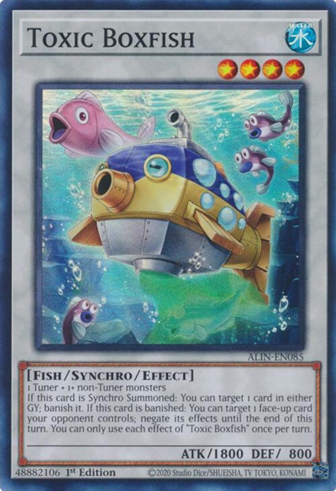 Toxic Boxfish - (ALIN-EN085) - Super Rare 1st Edition