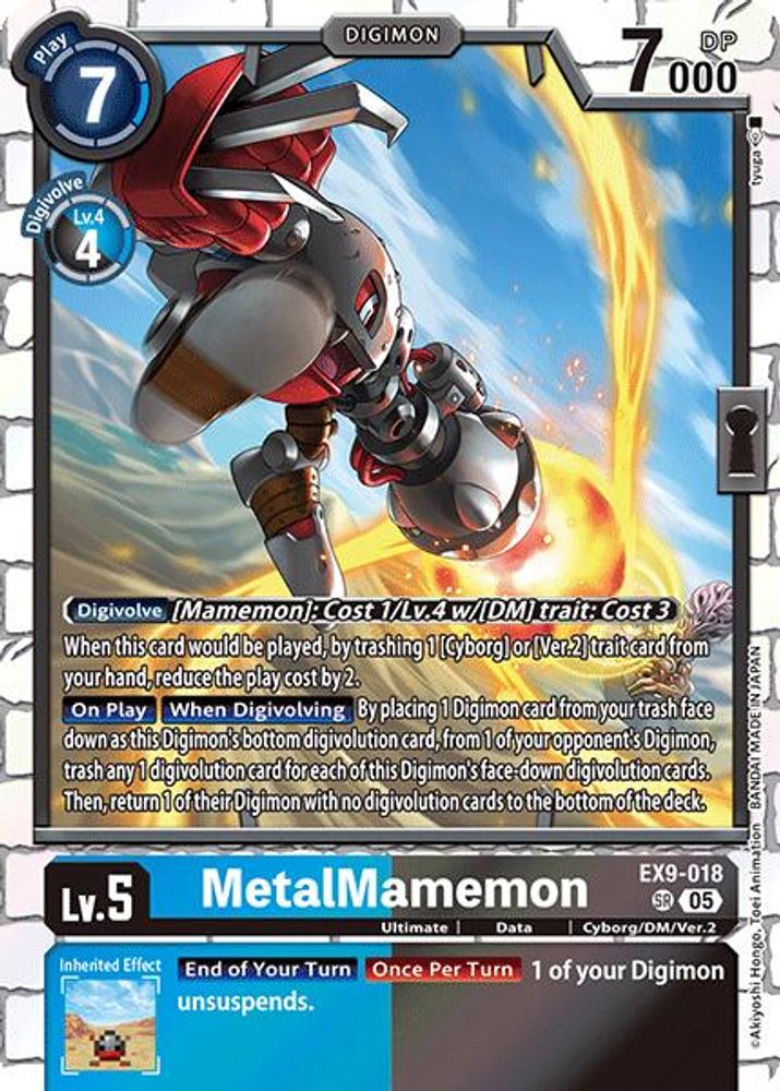 MetalMamemon (EX9-018) Super Rare - Digimon Versus Monsters