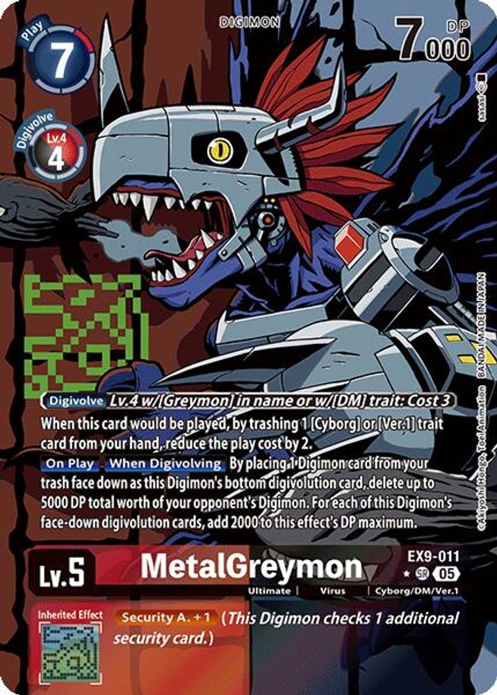 MetalGreymon (Alternate Art) (EX9-011) SR★ - Digimon Versus Monsters