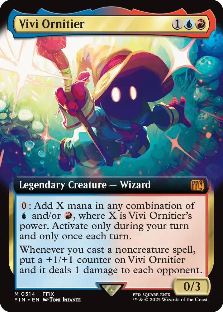 FOIL EXTENDED ART Vivi Ornitier - #514 - Mythic Final Fantasy