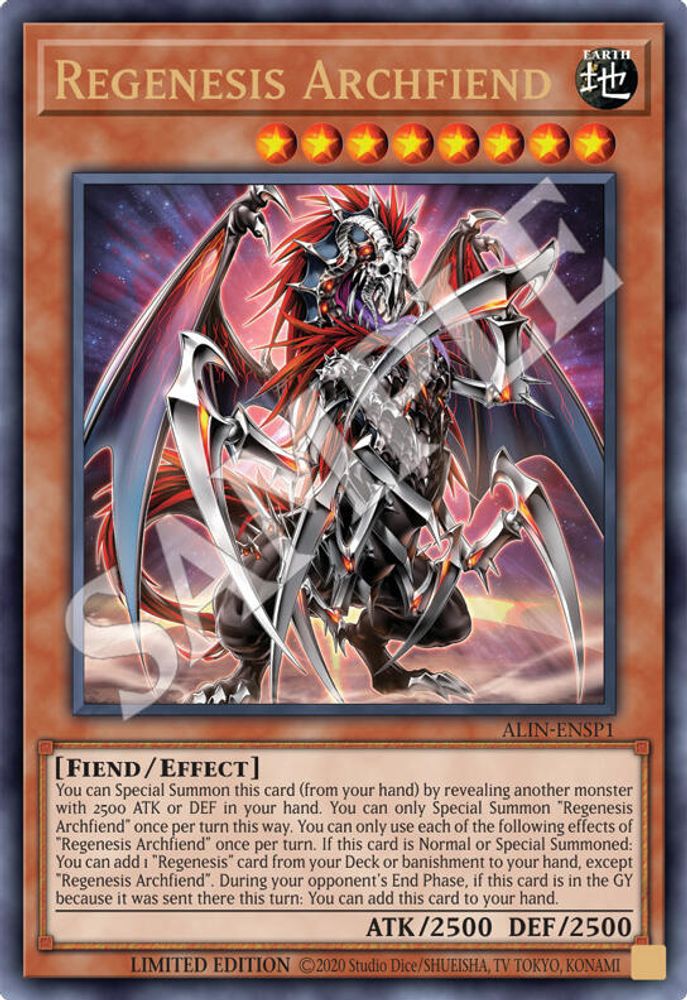 Regenesis Archfiend (ALIN-ENSP1) - (ALIN-ENSP1) - Ultra Rare Limited
