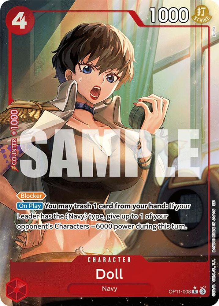 [ALTERNATE ART] Doll (Alternate Art)  (OP11-008) R★ - One Piece A Fist of Divine Speed
