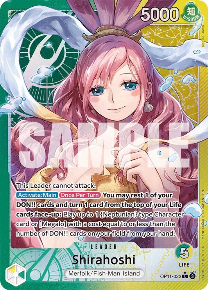 [ALTERNATE ART] Shirahoshi (022) (Alternate Art)  (OP11-022) L★ - One Piece A Fist of Divine Speed