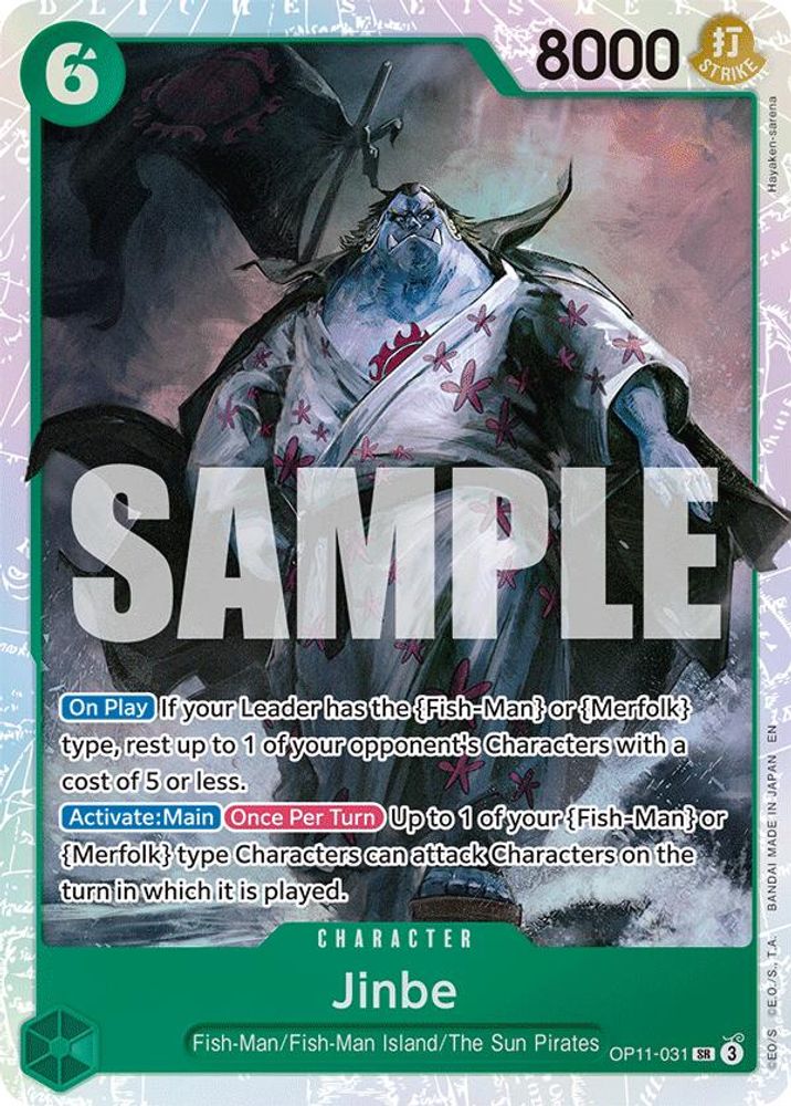 Jinbe (031) (OP11-031) Super Rare - One Piece A Fist of Divine Speed