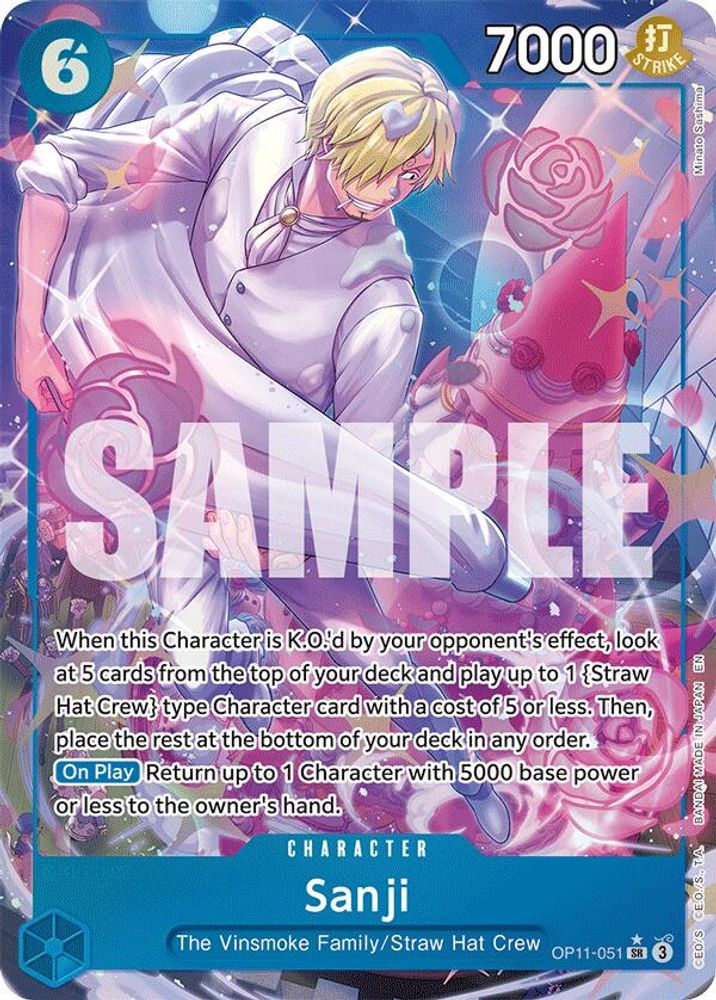 [ALTERNATE ART] Sanji (Alternate Art)  (OP11-051) SR★ - One Piece A Fist of Divine Speed