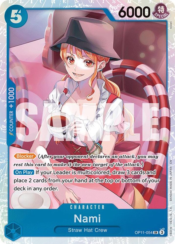 Nami (054) (OP11-054) Super Rare - One Piece A Fist of Divine Speed