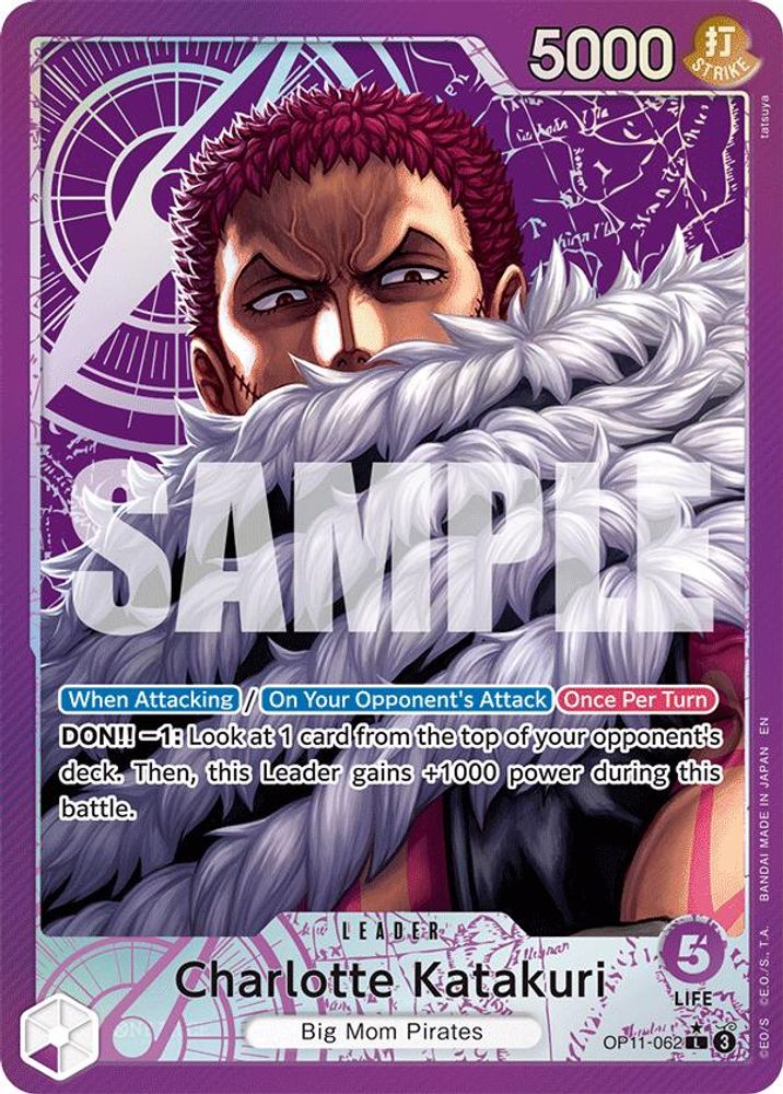 [ALTERNATE ART] Charlotte Katakuri (062) (Alternate Art)  (OP11-062) L★ - One Piece A Fist of Divine Speed