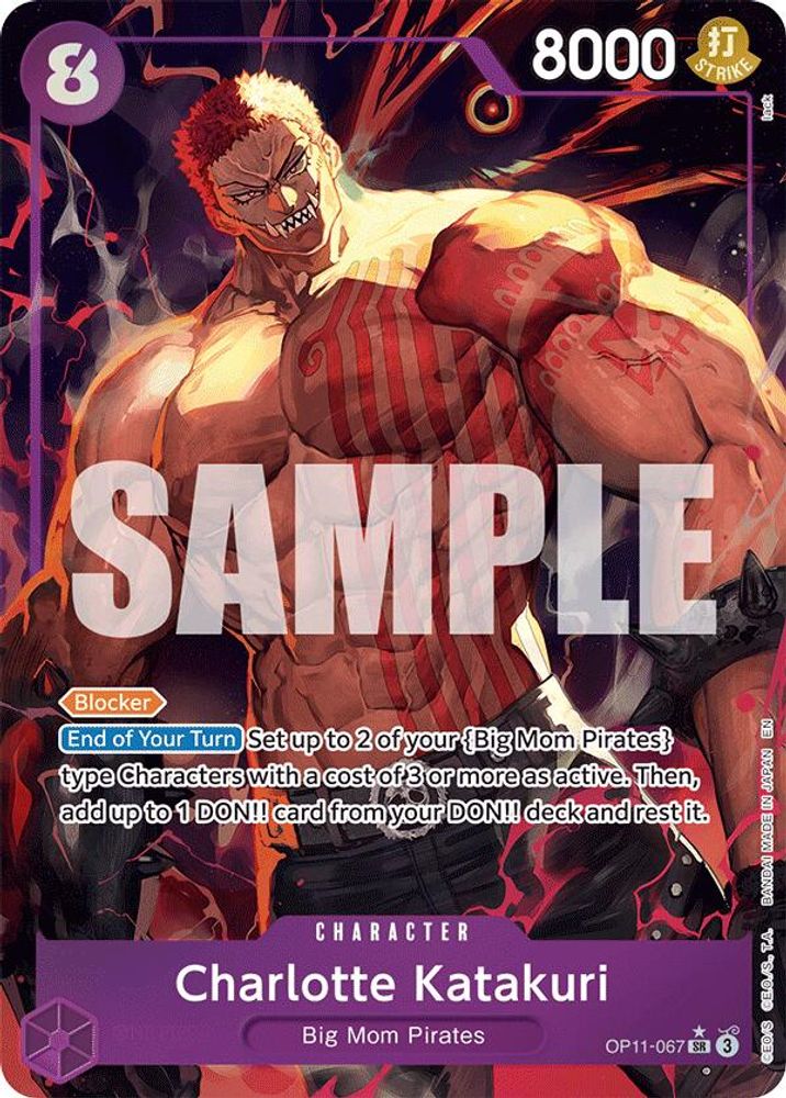 [ALTERNATE ART] Charlotte Katakuri (067) (Alternate Art)  (OP11-067) SR★ - One Piece A Fist of Divine Speed