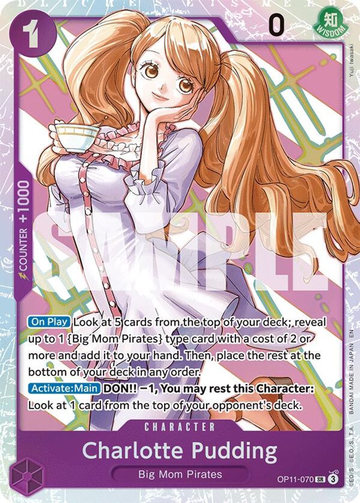Charlotte Pudding (OP11-070) Super Rare - One Piece A Fist of Divine Speed