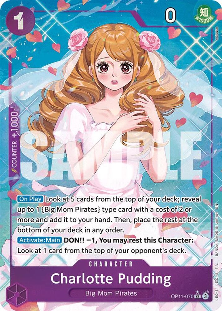 [ALTERNATE ART] Charlotte Pudding (Alternate Art)  (OP11-070) SR★ - One Piece A Fist of Divine Speed