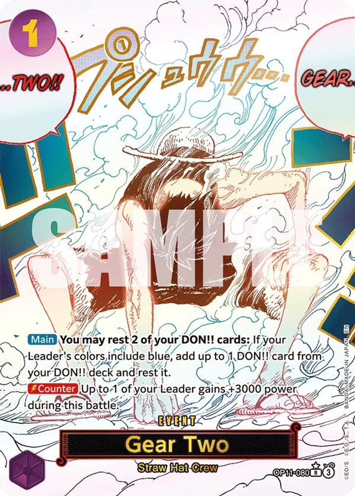 [ALTERNATE ART] Gear Two (Alternate Art)  (OP11-080) R★ - One Piece A Fist of Divine Speed