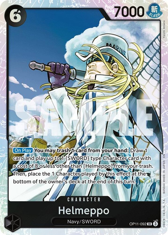 Helmeppo (OP11-092) Super Rare - One Piece A Fist of Divine Speed