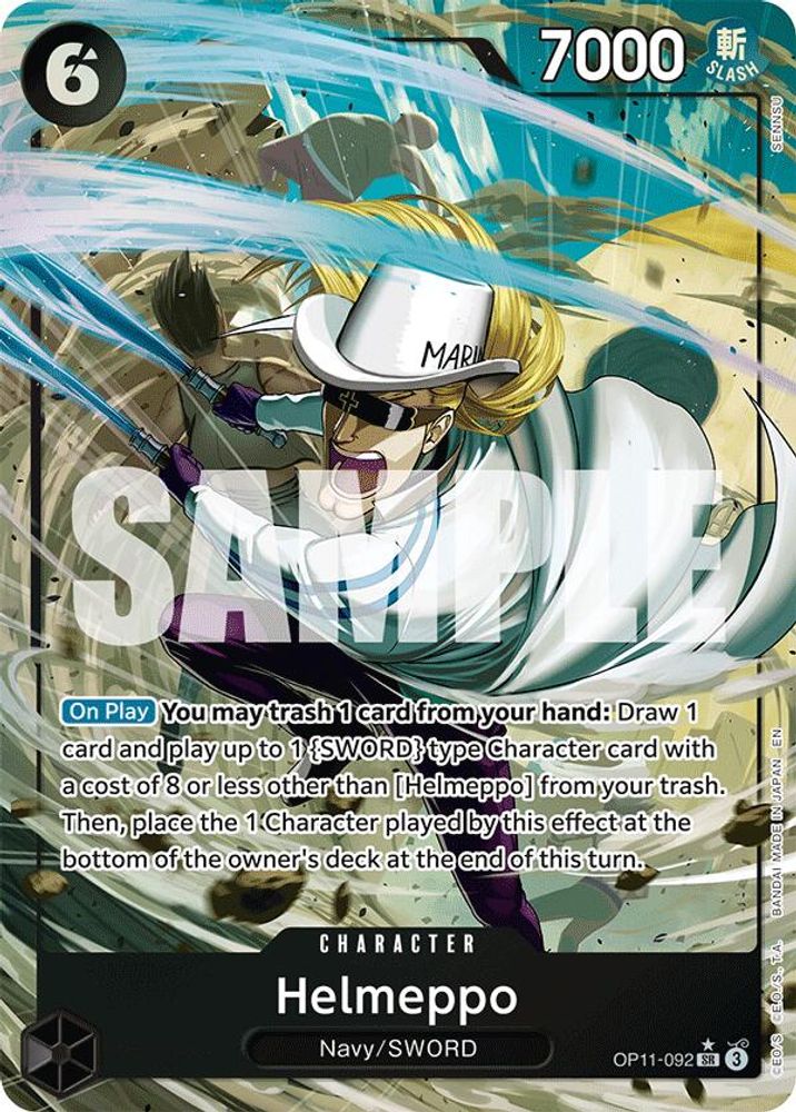 [ALTERNATE ART] Helmeppo (Alternate Art)  (OP11-092) SR★ - One Piece A Fist of Divine Speed